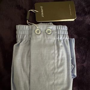 Zimmerli of Switzerland NWT light blue 100% Cotton men’s boxer shorts Size Large